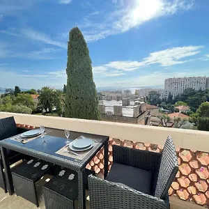 Renting - Cambrai - Luxurious Sea View Terrasse - King Bed - Parking - Ac - Fully Equipped Apartment Nice